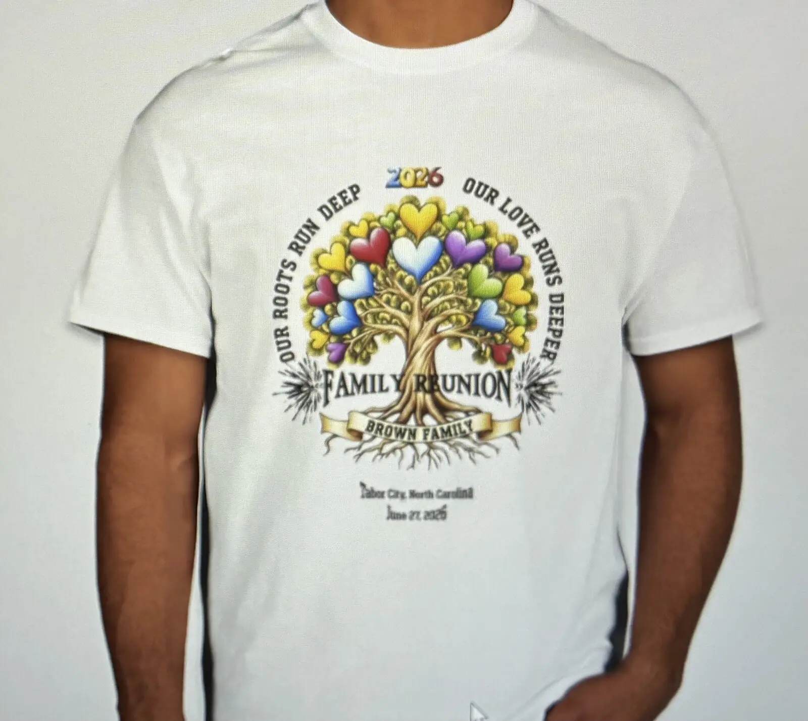 Gildan 100% Cotton T-Shirt — Brown Family Reunion 2026 design